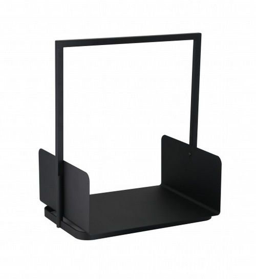 Brændeholder i Sort Metal moderne design