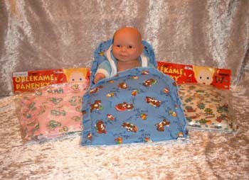 Sengesæt med motiv 35-45 cm.