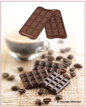 SILIKOMART Silikone chokoladeform Tablette