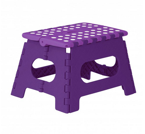 Foldbar skammel - Lilla