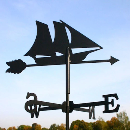 Vejrhane Sejlskib - Stor