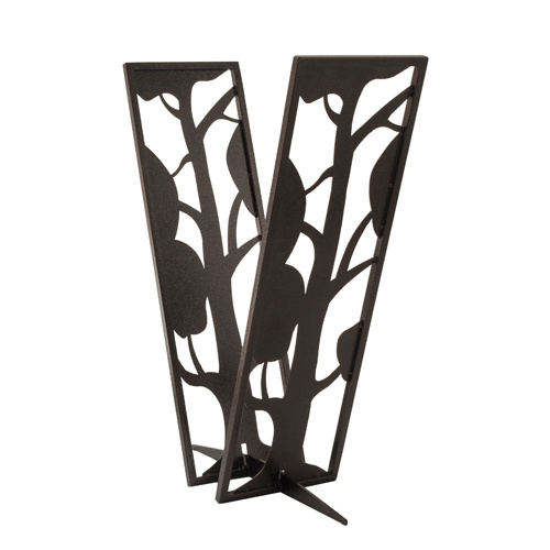 Brændeholder - Træ i kobber design