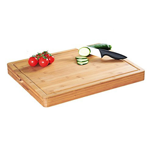 Skærebræt med saftrille - Bambus Prof 50 x 40 cm.