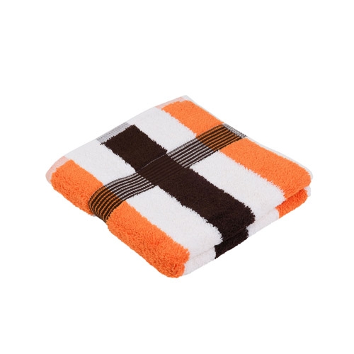 Håndklæde Gözze New York - Orange/Hvid/Brun