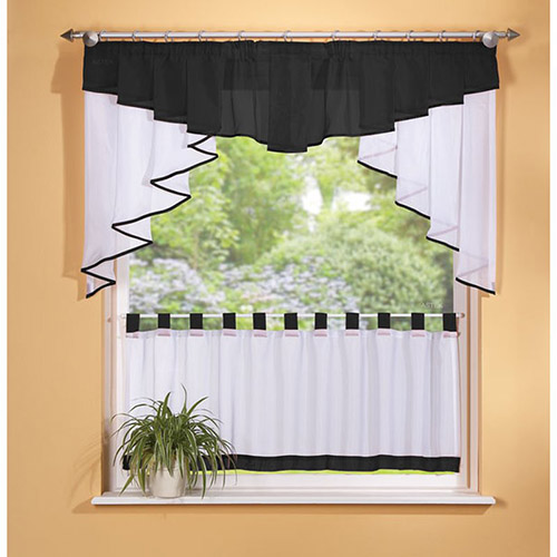 Komplet gardinsæt - Sort