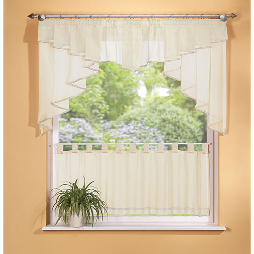 Komplet gardinsæt - Creme