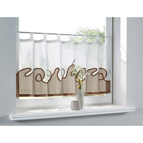 Køkkengardin - Konya brun