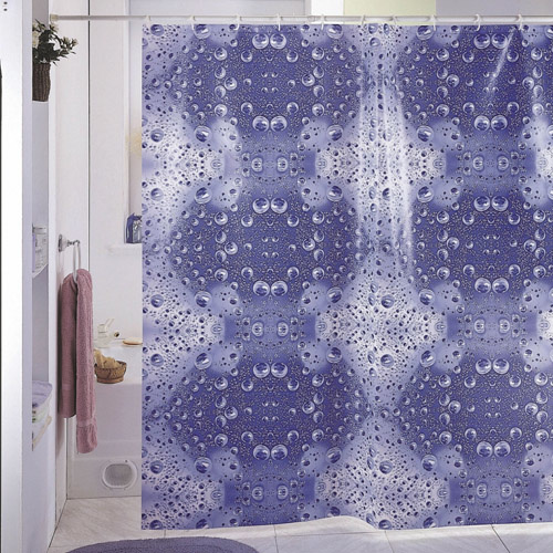 Badeforhæng med dråber