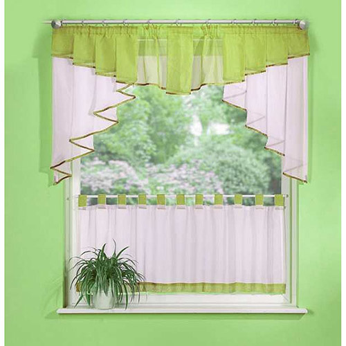 Komplet gardinsæt - Grøn