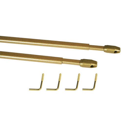 Gardinstang teleskop - 2'er sæt guld 60-110 cm.