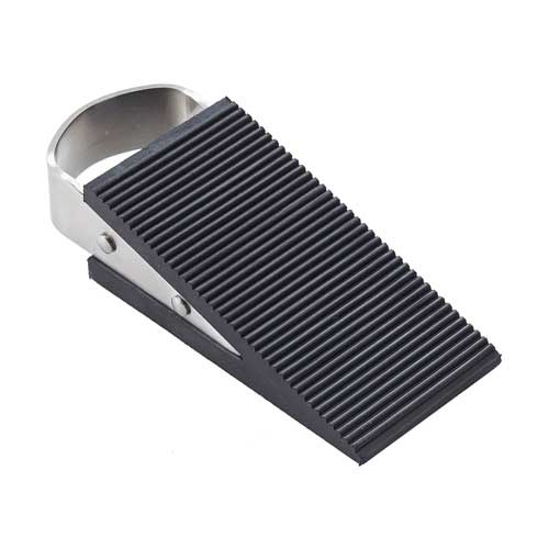 Dørstopper gummi/rustfrit stål