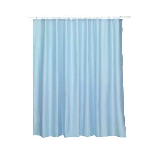 Badeforhæng 240 x 200 cm. - Lyseblå