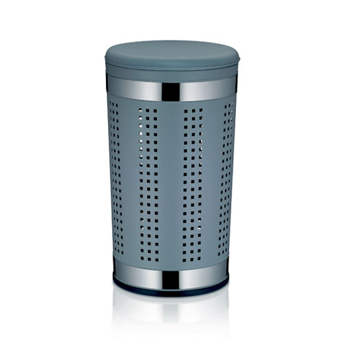 Vasketøjskurv i metal - Grå