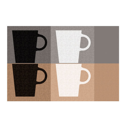 Dækkeserviet Cups - Grå