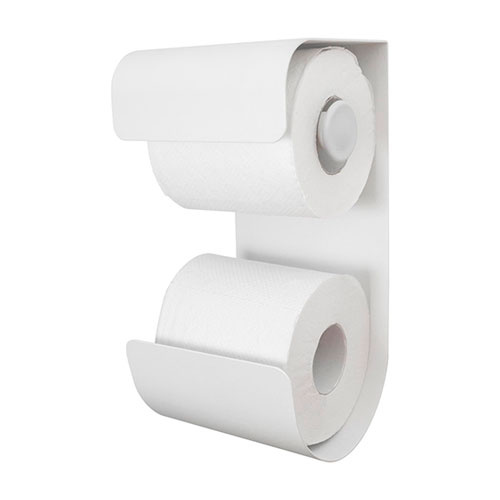 Toiletpapirsholder til væg - Brix hvid