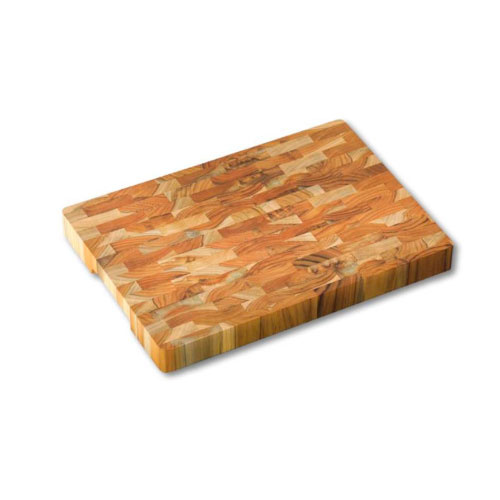 Skærebræt i teaktræ - Mosaik 41,5 x 30 cm.