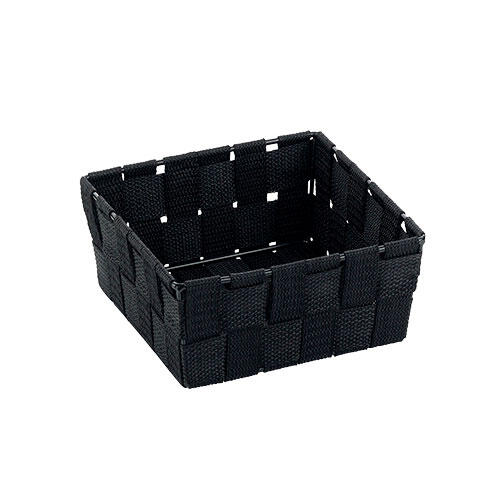 Opbevaringskurv Alvaro sort 19 x 19 cm.
