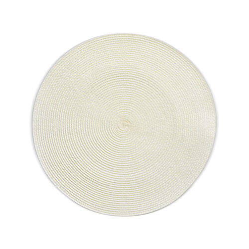 Dækkeserviet rund - Kimya creme