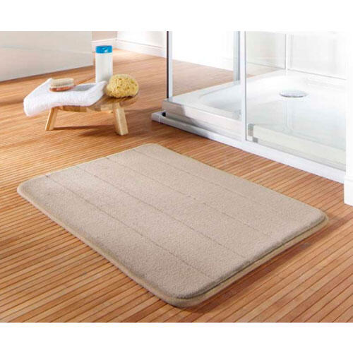 Badeværelsesmåtte skum Luxus - Taupe