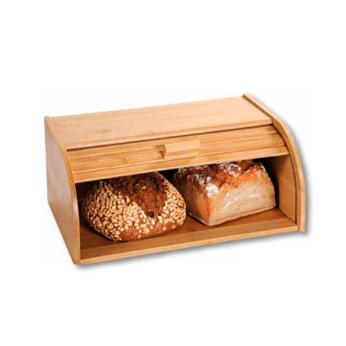 Bambus brødkasse med skydelåg