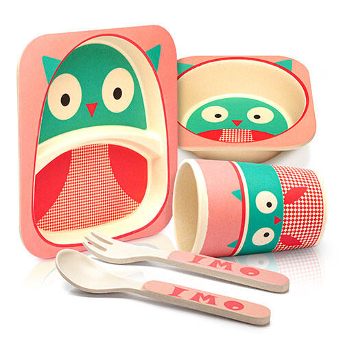 Børnebestik sæt 5 dele - Ugle