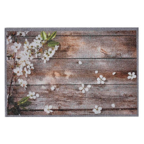 Smudsmåtte - Flowers on wood