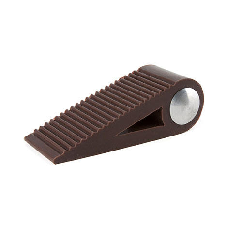 Dørstopper gummi - Stor brun