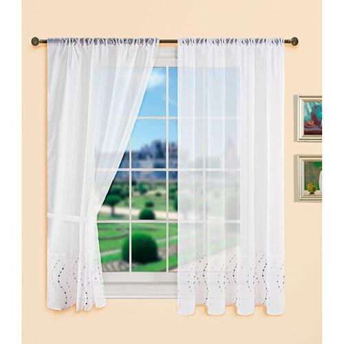 Komplet gardinsæt - Point lilla