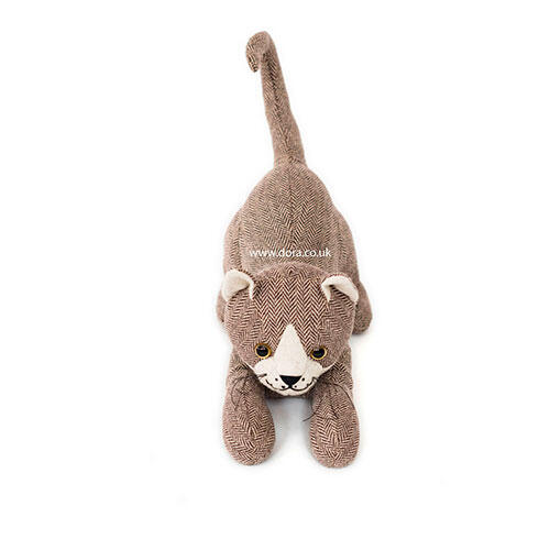 Dørstopper dyr - Espresso Stretching Cat