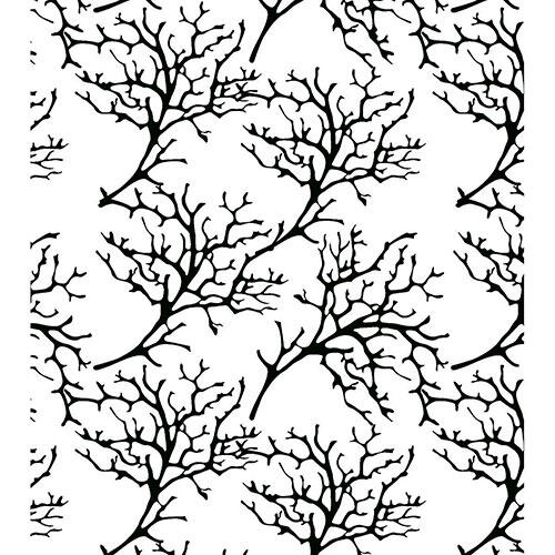 Badeforhæng sorte kviste 180 x 200 cm.