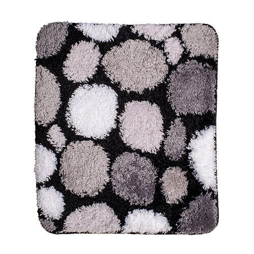 Bademåtte Stones 60 x 90 cm. - Grå