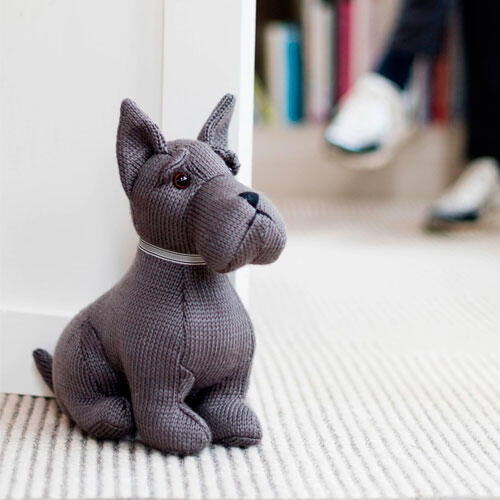 Dørstopper hund - Aaron Scottie Sitting