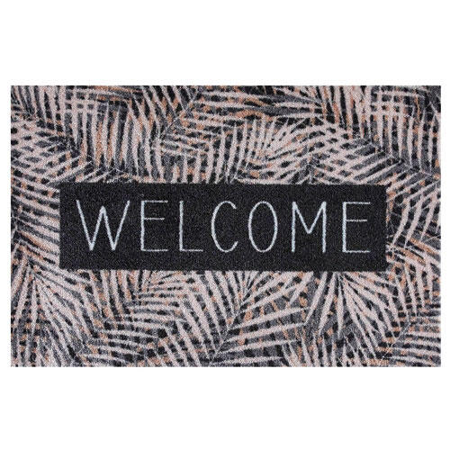 Smudsmåtte Leaves Welcome Beige - 50 x 75 cm.