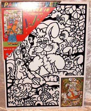 Painting Velvet 28x37 cm. Sjov Kanin