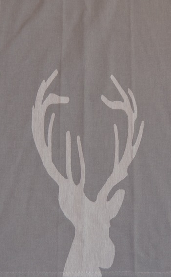 Viskestykke Bomuld Kronhjort Grå fra Engholm