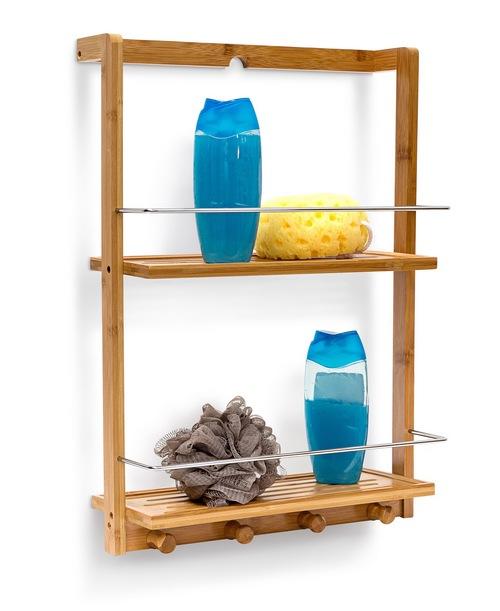 Bruserhylde med Knage i Bambus