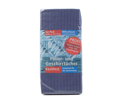 Viskestykker Microfiber Gözze 3 pak royal blå