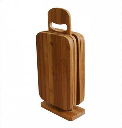 Bambus smørebrætter med stander