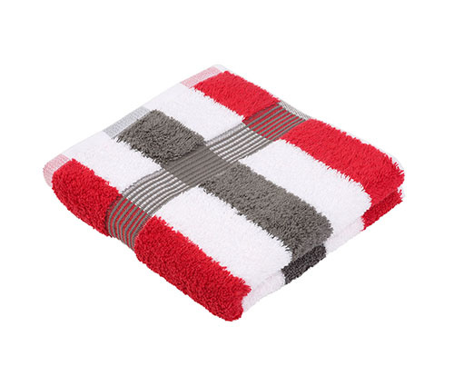 Håndklæde Gözze New York Rød - Hvid - Grå