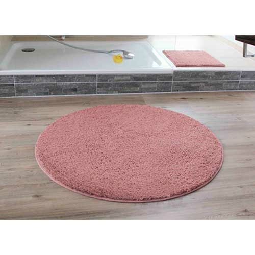 Rund bademåtte Rio - Gammel rosa
