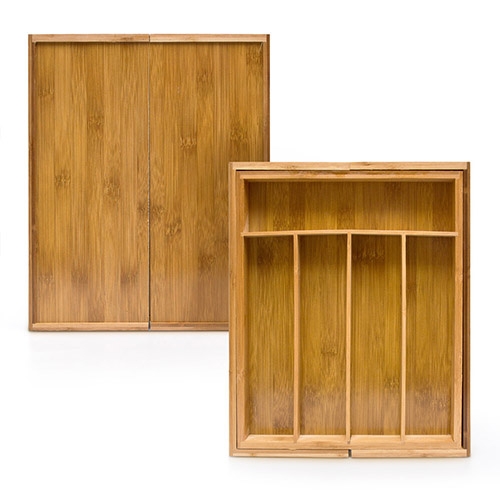 Justerbar bestikholder i bambus