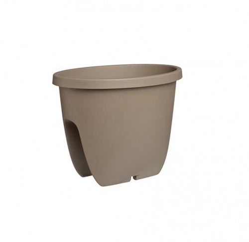 Blomsterkasse rund - Sand