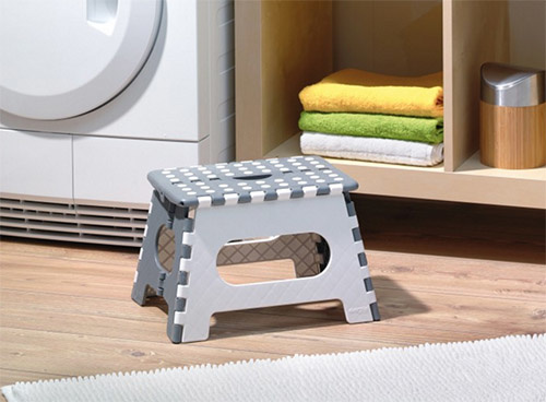 Foldbar skammel - Grå