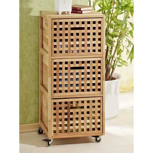 Kommode på hjul - Valnøddetræ