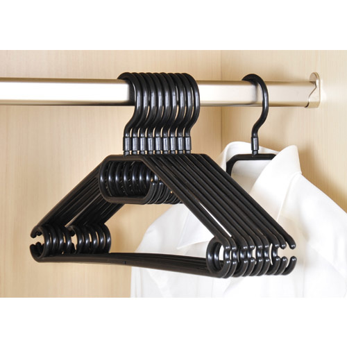 Bøjler - 10 stk. i sort plast