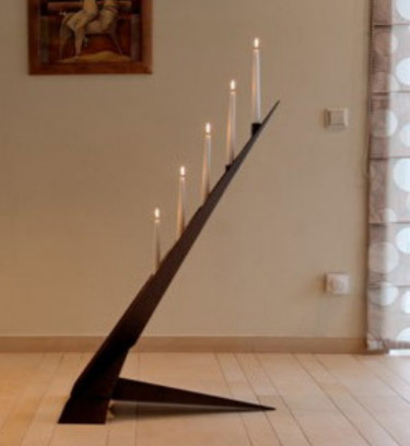 Designer gulvlysestage FUTURA - Kobber design