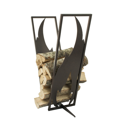 Brændeholder - Flamme i kobber design