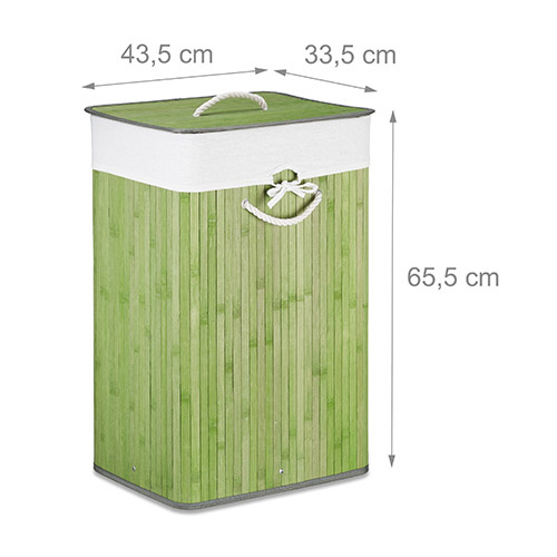 Grøn vasketøjskurv