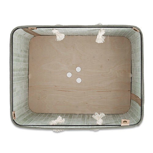 Vasketøjskurv med kapacitet på 83 l.