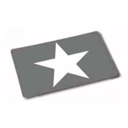 Dækkeserviet - Grå med stjerne